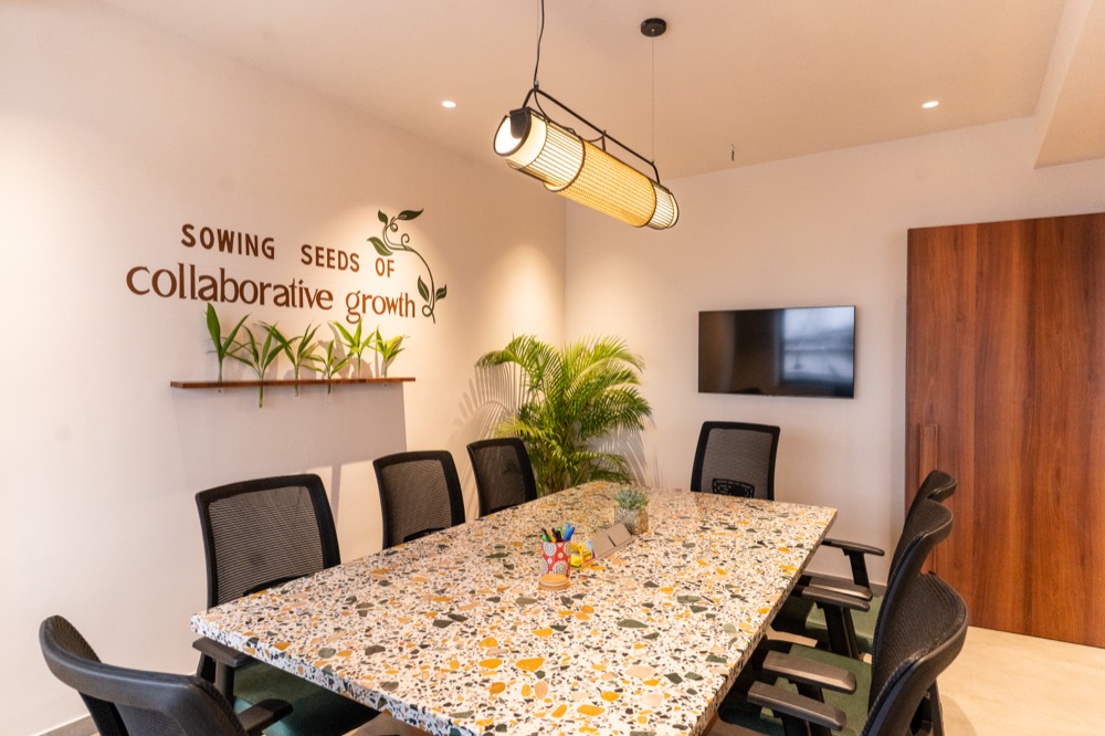 The terrazzo meeting table